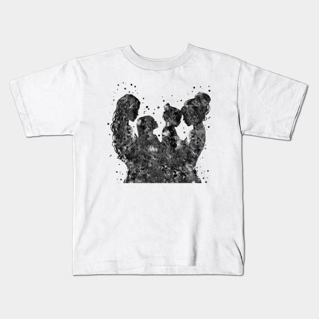 Mothers and daughters Kids T-Shirt by RosaliArt